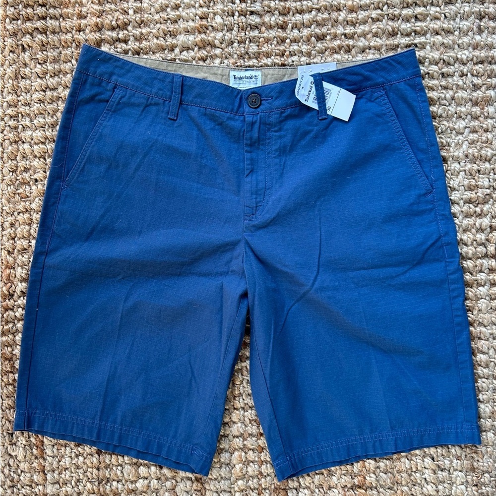 NWT Timberland Men’s Lightweight Flat Front Chino Shorts - Picture 2 of 13